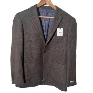James Campbell NEW Men’s SZ M Tweed Sportcoat Elbow Patches Dark Academia Retro